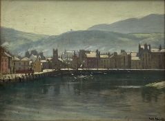 Frederick (Fred) William Elwell RA (British 1870-1958): 'Ramsey Harbour Isle of Man'