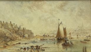 George Weatherill (British 1810-1890): Fishing Boats and Lobster Pots on Tate Hill Sands Whitby