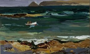 Donald McIntyre (British 1923-2009): 'Rocks Sennen' Cornwall