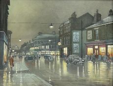 Steven Scholes (Northern British 1952-): 'Chapel Street Salford 1962'