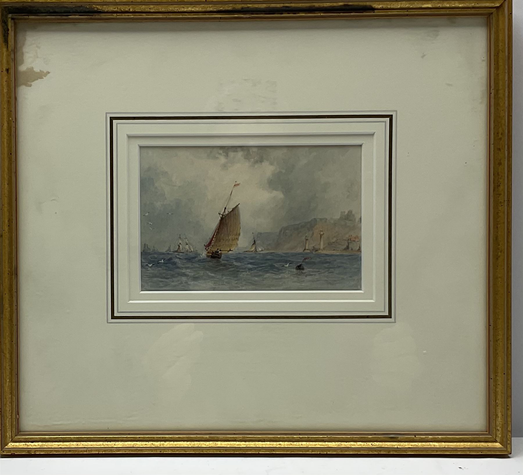 George Weatherill (British 1810-1890): Fishing Boat under Sail 'Off Whitby' - Image 2 of 3
