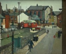 Harry Rutherford (Northern British 1903-1985): Manchester Street Scene