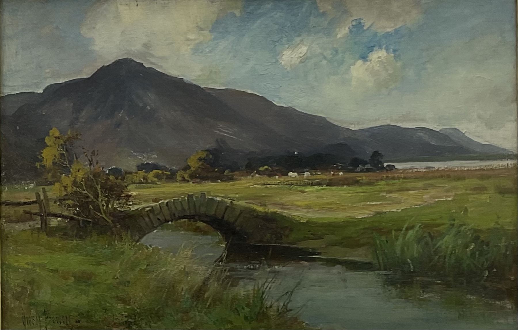 Owen Bowen (Staithes Group 1873-1967): Stone Bridge in the Lake District