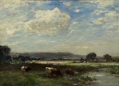 Owen Bowen (Staithes Group 1873-1967): Cattle Grazing