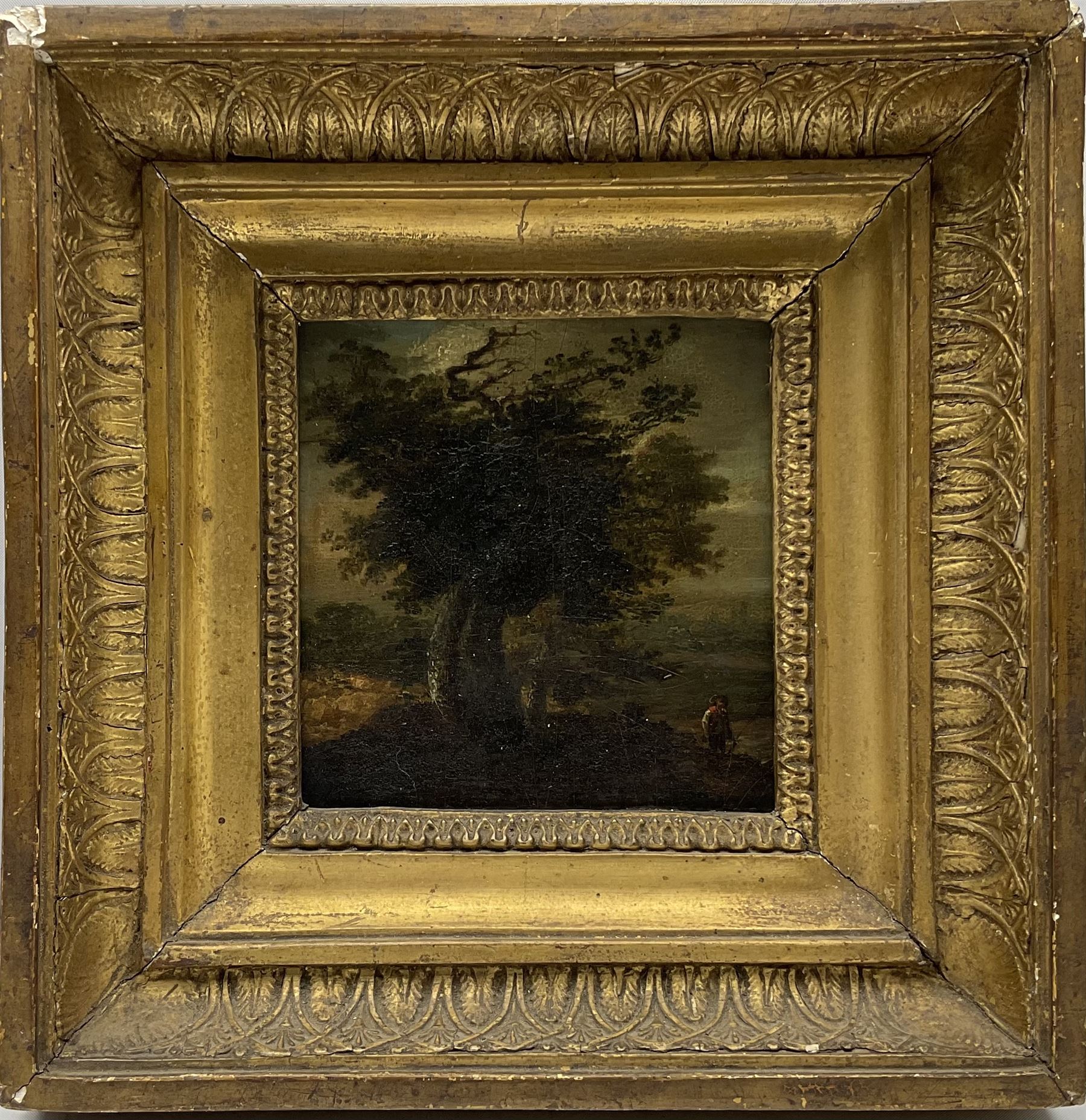 English School (18th century): Wooded Landscape - Image 2 of 3