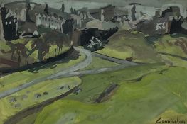 Attrib. John Cunningham (Scottish 1927-2000): Holyrood Park Edinburgh