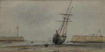 George Weatherill (British 1810-1890): Schooner in 'Collier Hope' Whitby