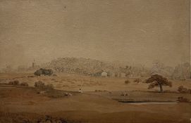 Attrib. Hugh William 'Grecian' Williams (Scottish 1773-1829): 'Harrow on the Hill'