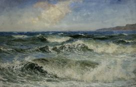 John Falconar Slater (British 1857-1937): North Sea Coastal scene