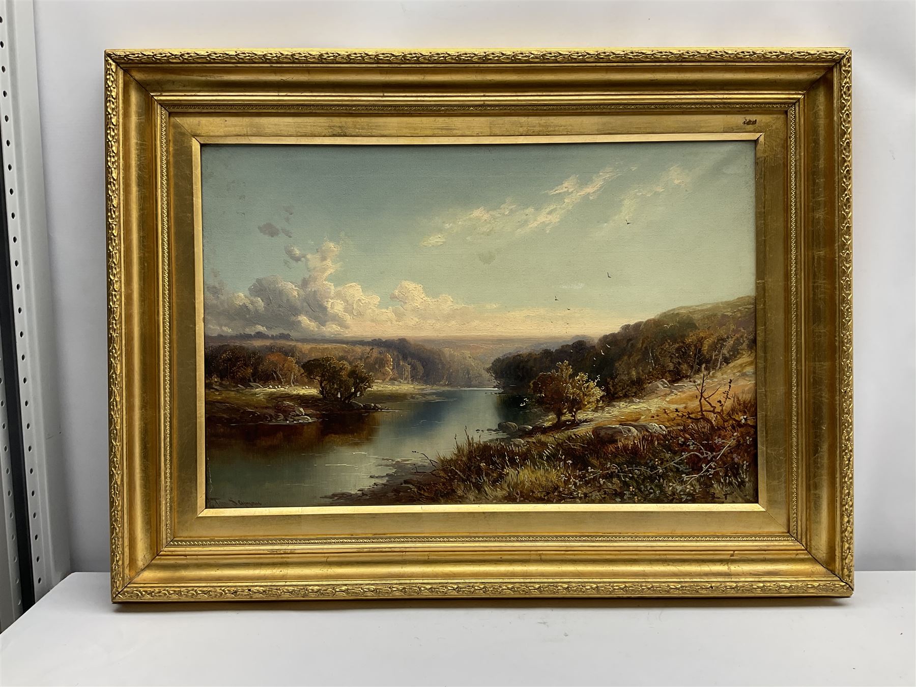 Tom Seymour (British 1840-1904): River Landscape - Image 2 of 4