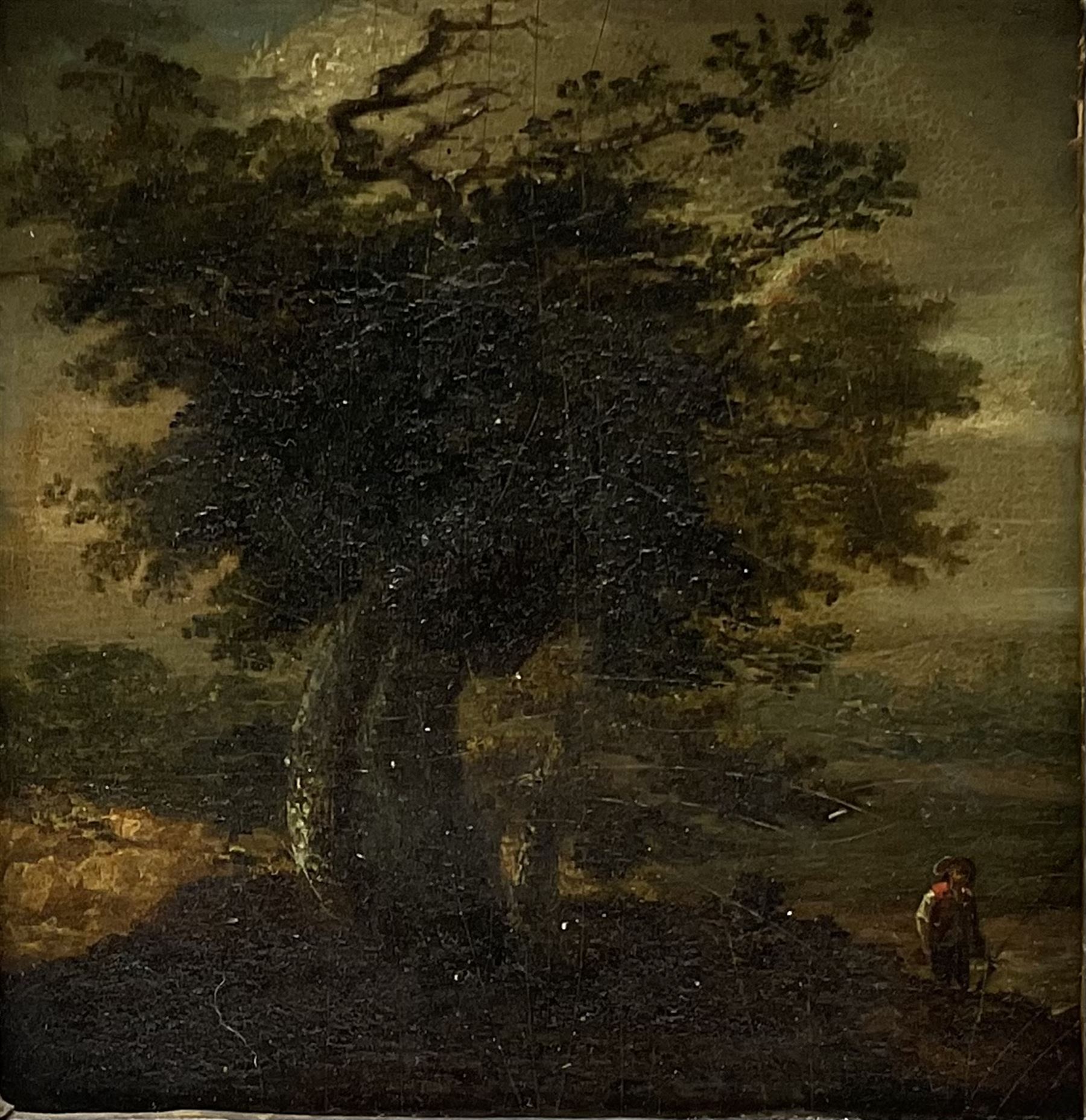 English School (18th century): Wooded Landscape