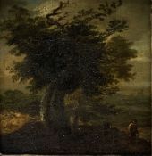 English School (18th century): Wooded Landscape