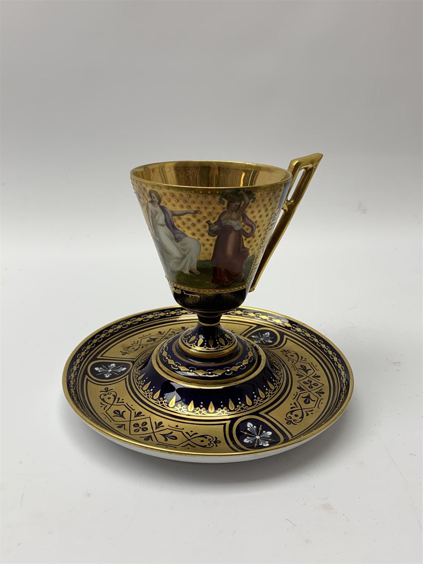 Vienna cabinet cup and saucer - Image 6 of 9
