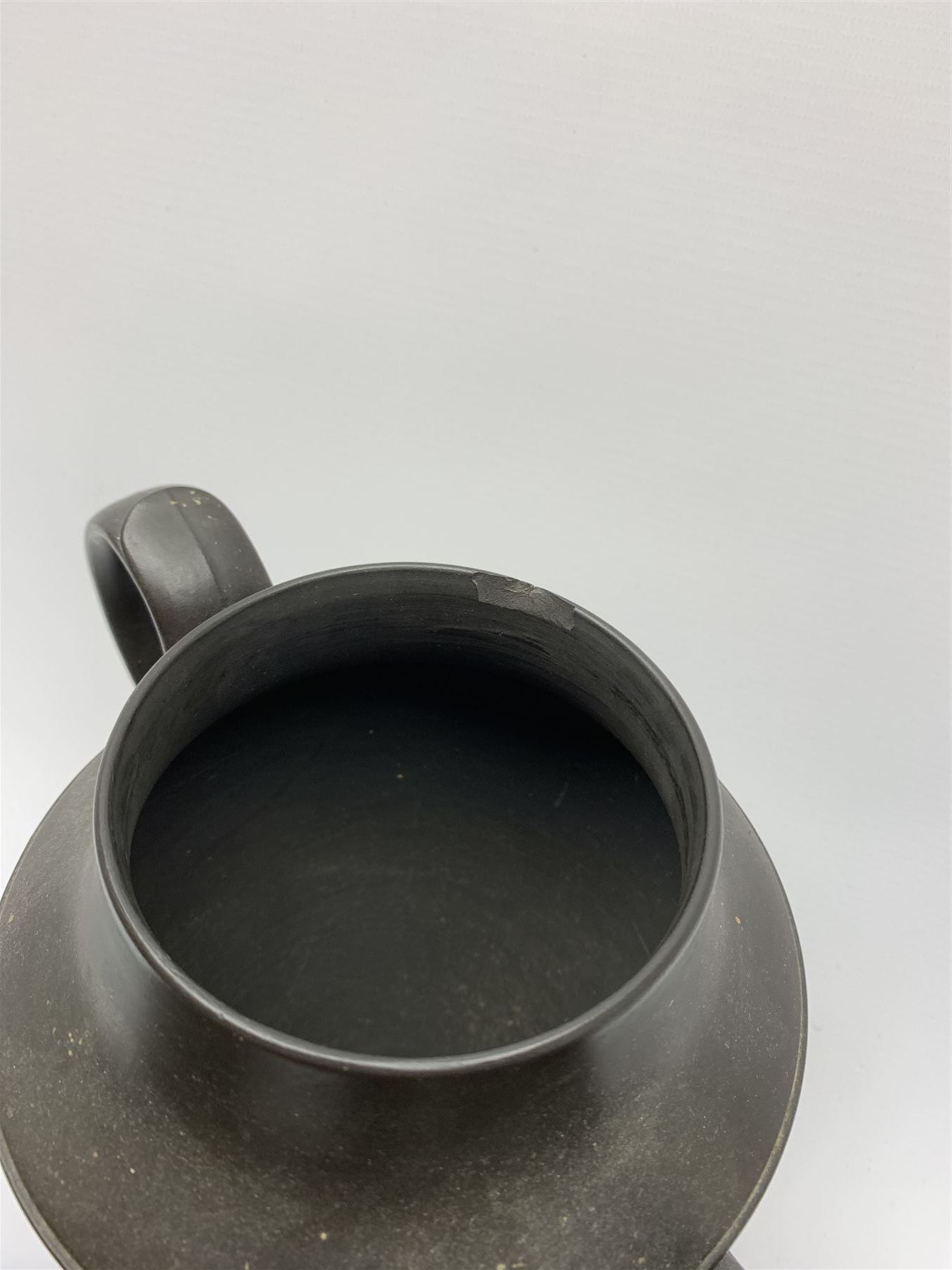 Early/mid 19th century black basalt tea wares - Image 4 of 7
