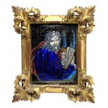 Late 19th/early 20th century Italian enamelled copper icon
