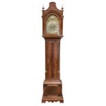 18th century and later figured mahogany longcase clock