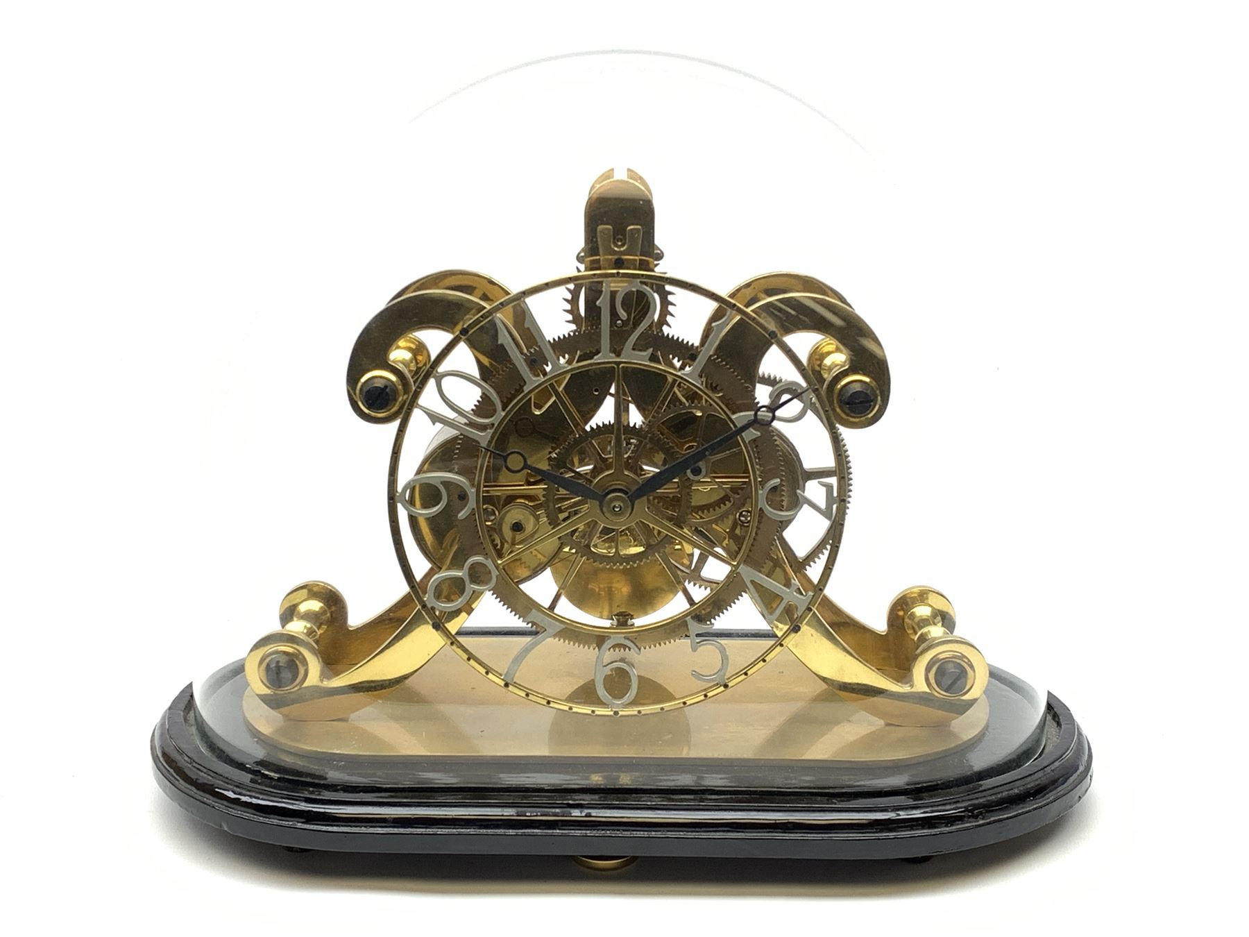 Late 20th century brass epicyclic skeleton clock - Image 2 of 7