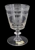 19th century glass rummer
