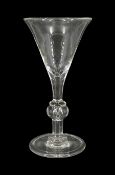 Large 18th century drinking glass