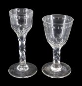 Two late 18th century drinking glasses