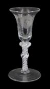 Late 18th/early 19th century drinking glass of possible Jacobite interest