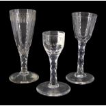 Three late 18th/early 19th century drinking glasses