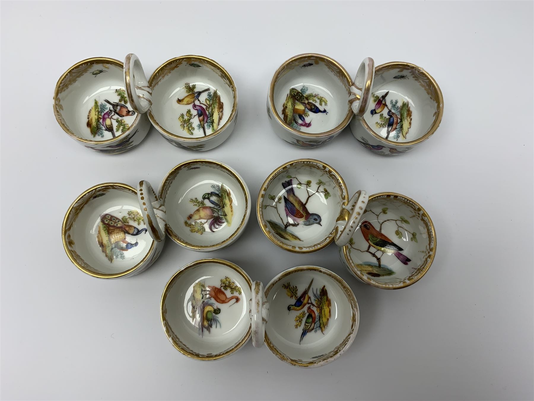 Set of four late 19th/early 20th century Meissen double salts - Image 2 of 4