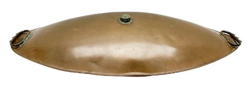 19th century copper coaching foot warmer