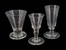 Large 19th century firing glass