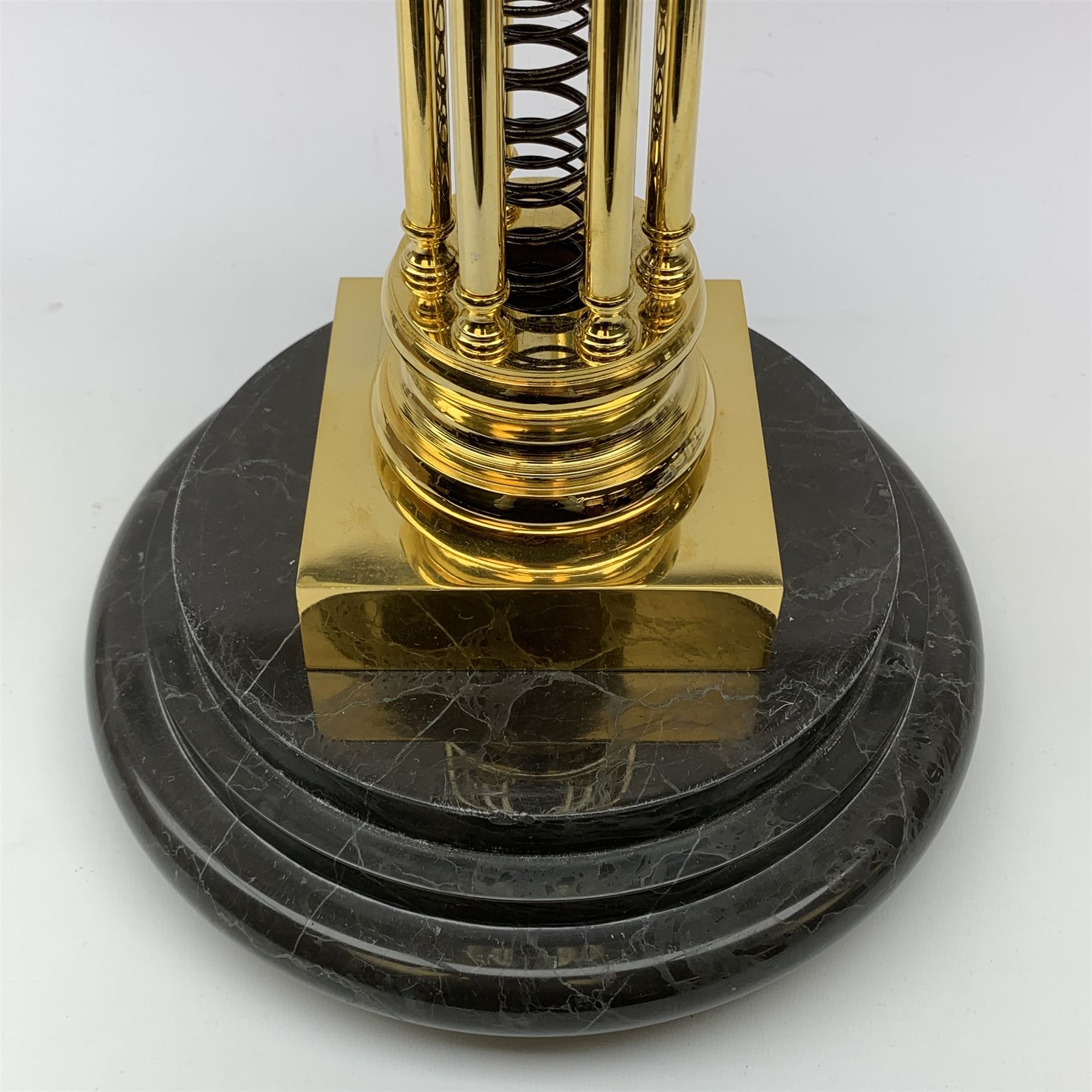 After William Smith of Musselburgh - Contemporary brass skeleton clock - Image 3 of 6