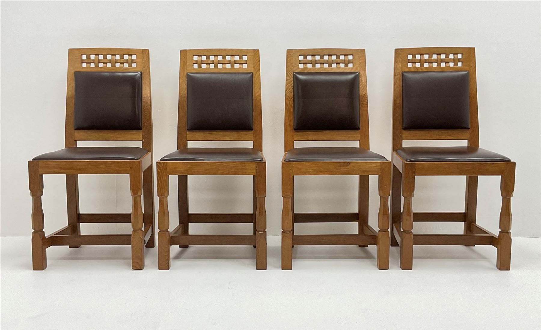 'Lizardman' set six dining chairs - Image 3 of 6