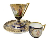 Vienna cabinet cup and saucer