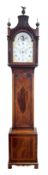 Early 19th century mahogany Hull longcase clock