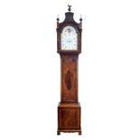 Early 19th century mahogany Hull longcase clock