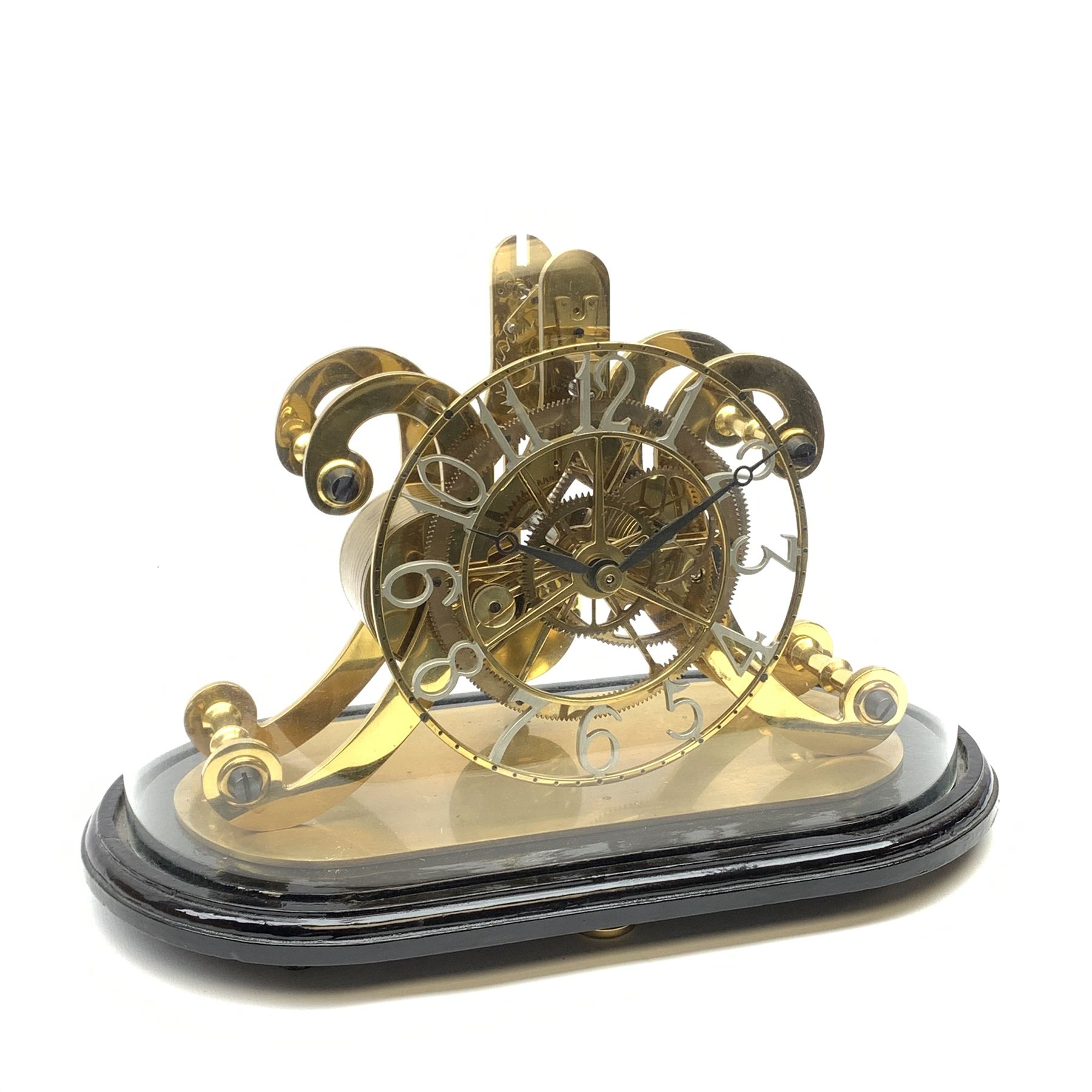 Late 20th century brass epicyclic skeleton clock - Image 3 of 7