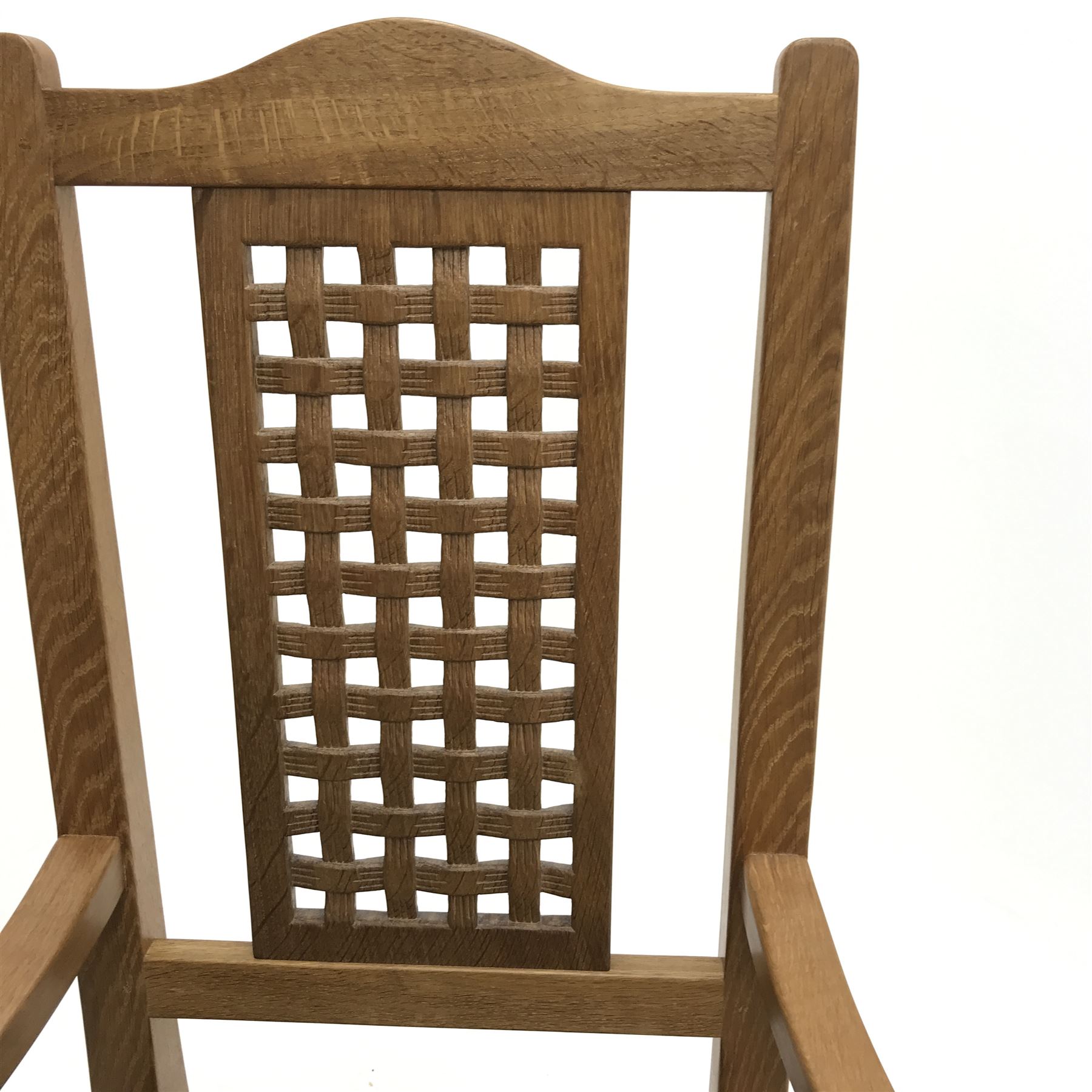 'Foxman' oak rocking chair - Image 3 of 6