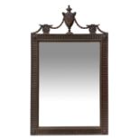 20th century Adams style mahogany wall mirror