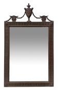 20th century Adams style mahogany wall mirror