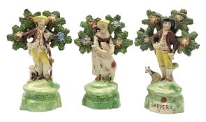 Pair of 19th century Staffordshire figures