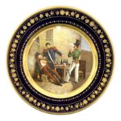 19th century Rihouet Paris porcelain cabinet plate