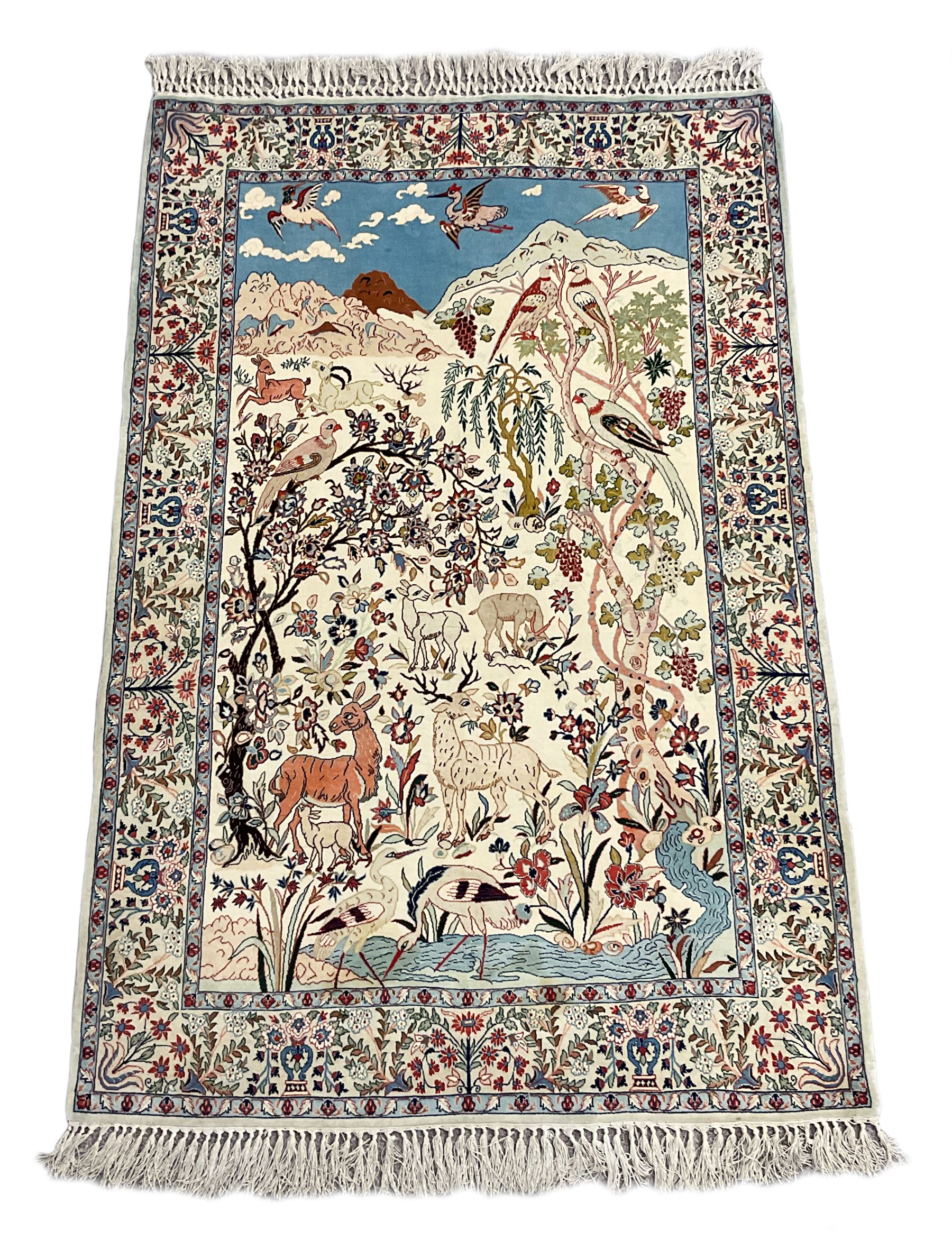 Fine Persian tree of life rug wall hanging