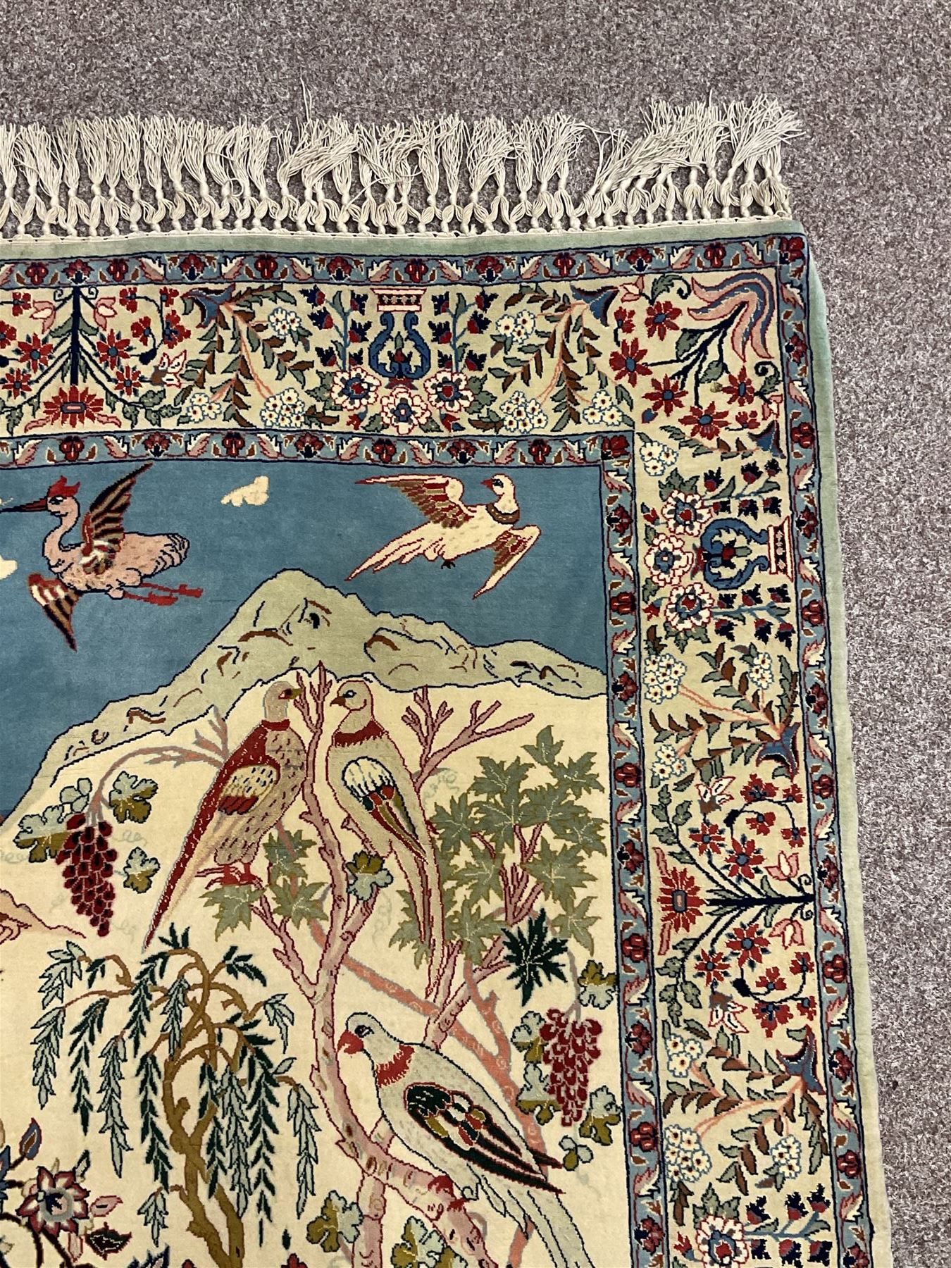 Fine Persian tree of life rug wall hanging - Image 3 of 5