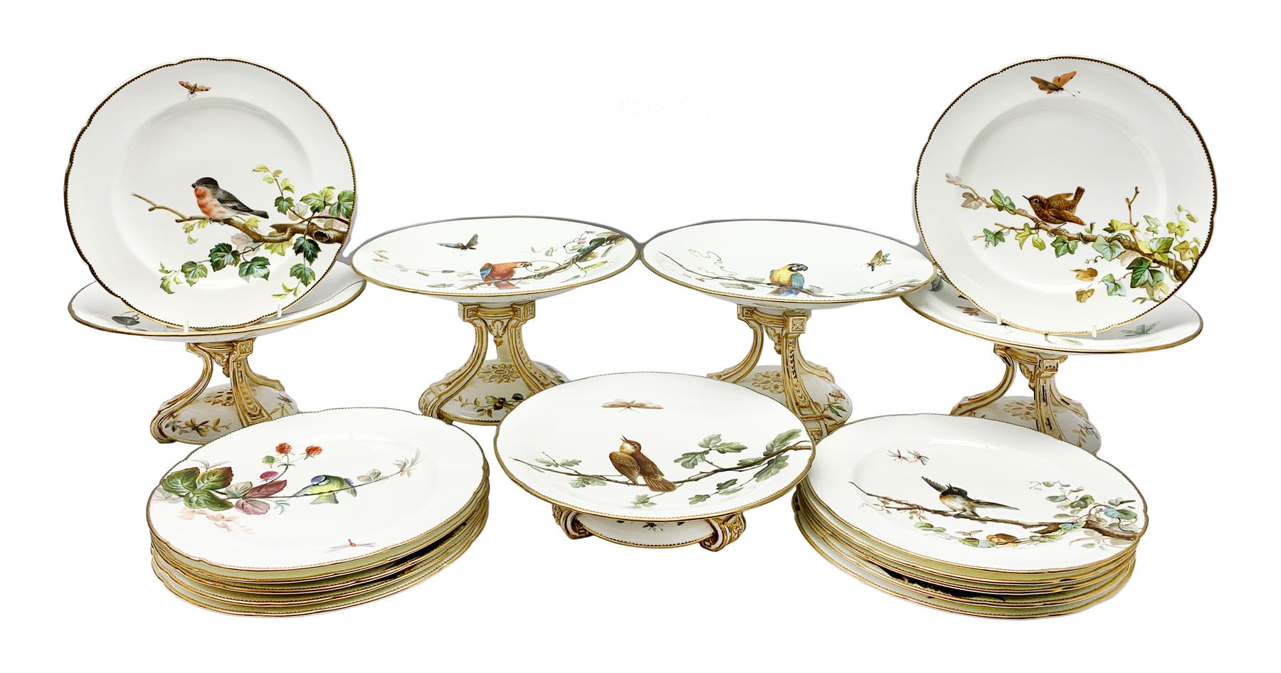 19th century Minton dessert service