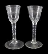 Two late 18th century drinking glasses