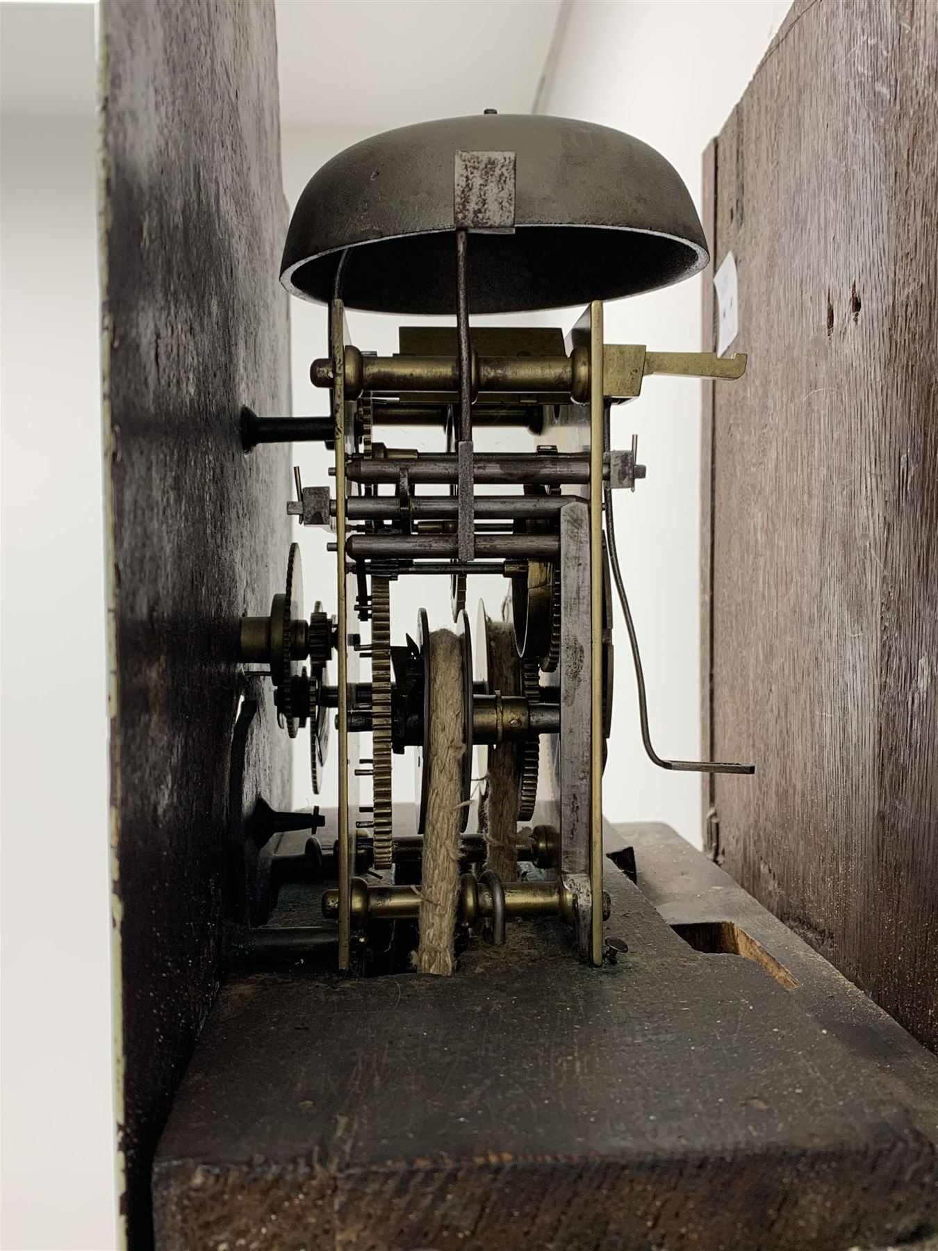 Late 18th century oak longcase clock - Image 4 of 4