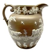 Large 19th century Jasperware jug