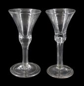 Two 18th century drinking glasses