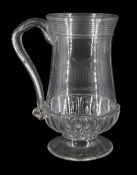 Early 19th century glass tankard