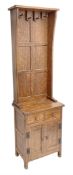 'Acornman' figured oak hallstand