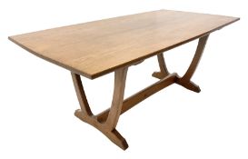 'Acornman' oak rectangular dining table